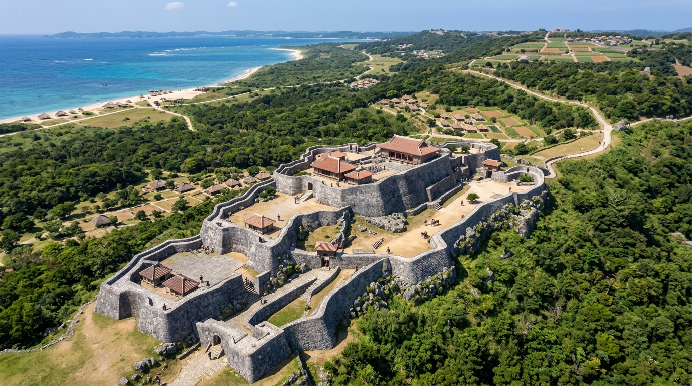 中城城跡 AI復元画像