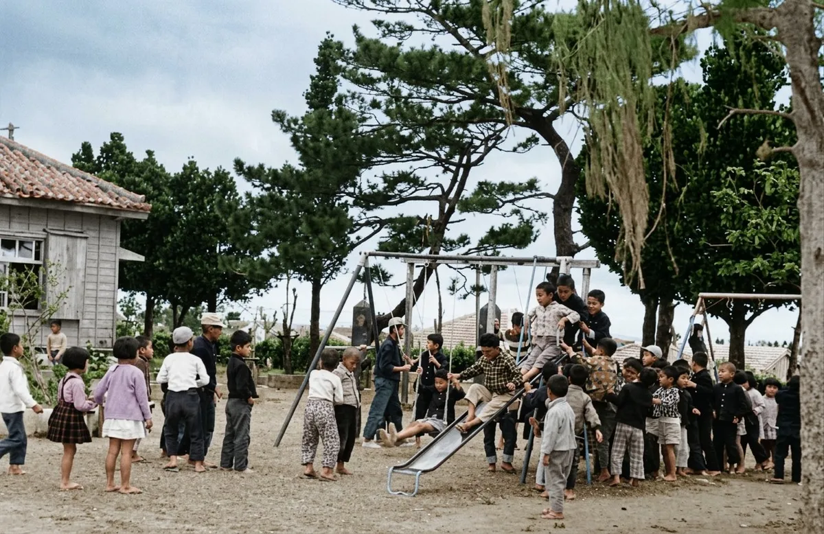 昭和36年 中城村の子どもたち