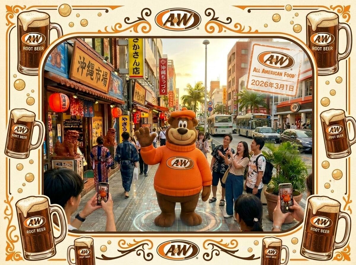 国際通りでルーティとAR撮影