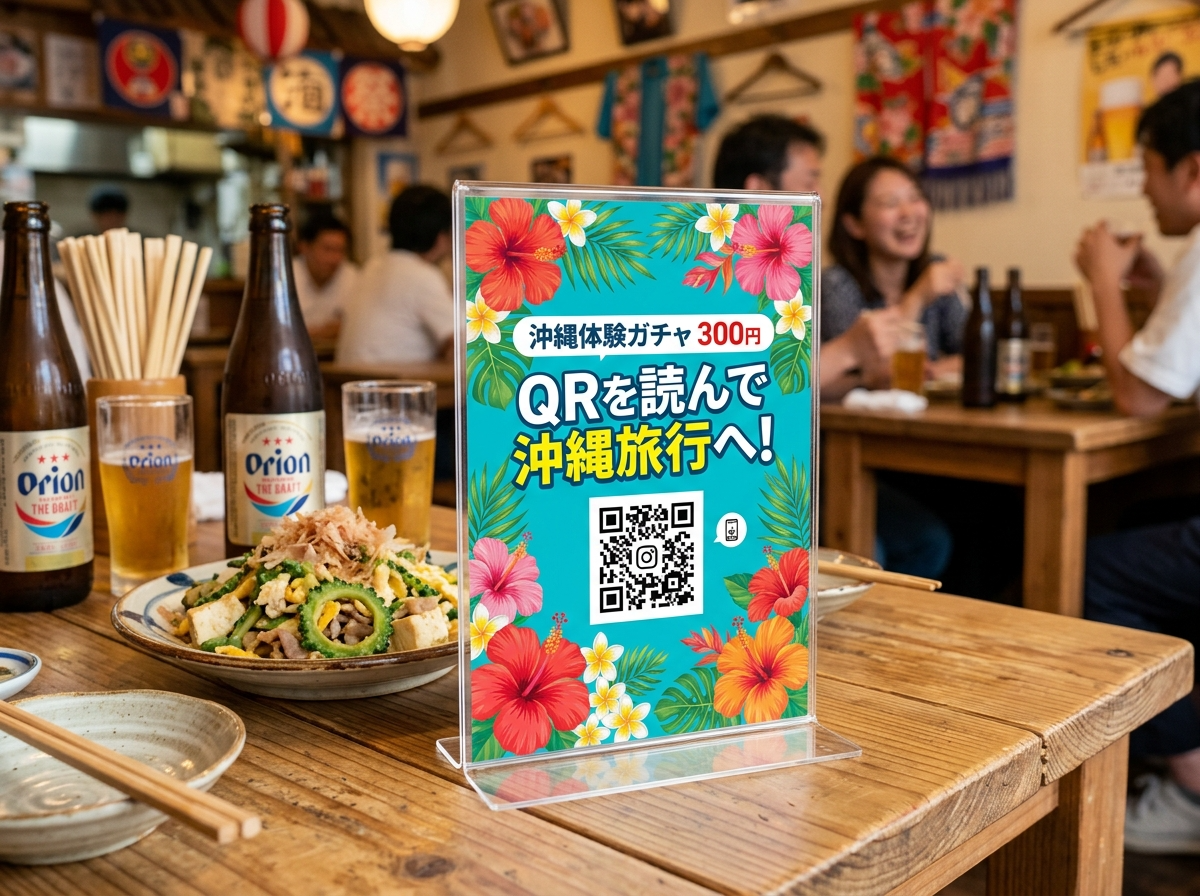 テーブルのQR POP